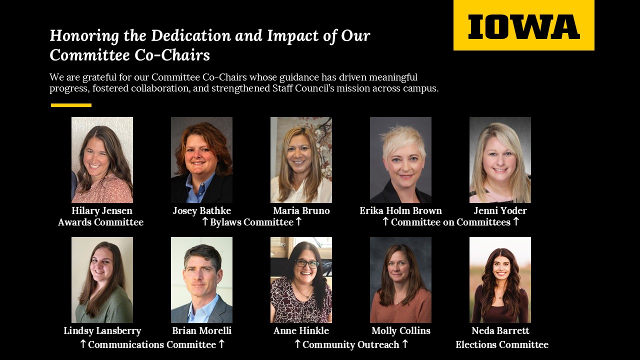 Thanking co-chairs